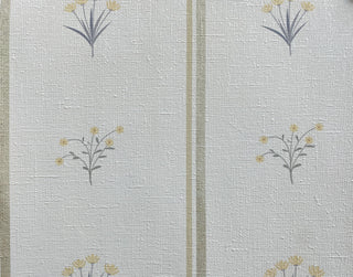Papel Mural Flores Vintage Amarillas  - María Gracia Mingo