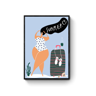 Cuadro Summer Hair - Arte Boho | Artenigma