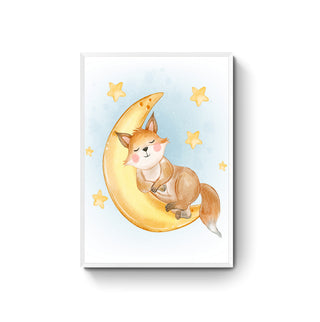 Cuadro Zorrito y Luna