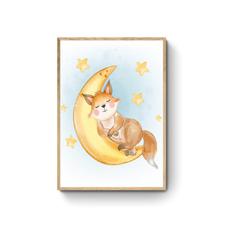 Cuadro Zorrito y Luna