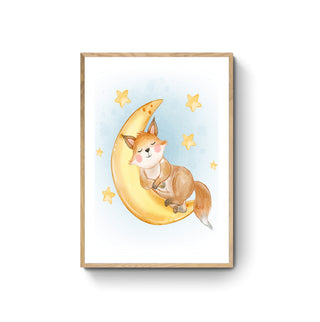 Cuadro Zorrito y Luna