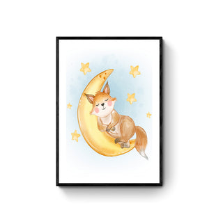 Cuadro Zorrito y Luna