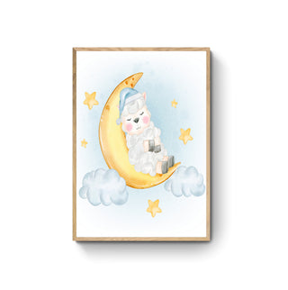 Cuadro Oveja y Luna