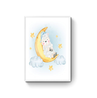 Cuadro Oveja y Luna