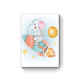 Cuadro Elefante Astronauta