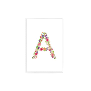 Cuadro A inicial flores - Antonia García de la Huerta