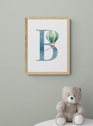 B inicial globos - Antonia García de la Huerta