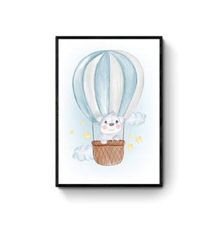 Cuadro Koala en Globo - Fine Art Infantil | Artenigma