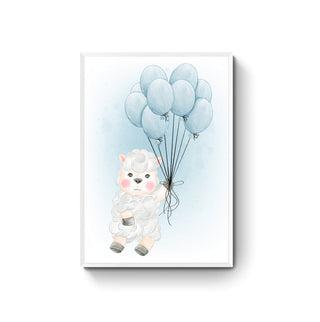 Cuadro Oveja con Globos