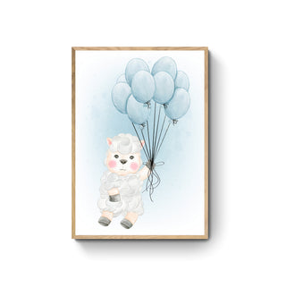 Cuadro Oveja con Globos