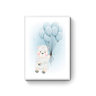 Cuadro Oveja con Globos