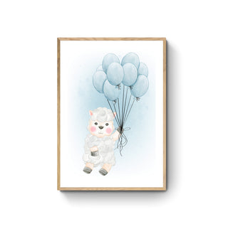 Cuadro Oveja con Globos