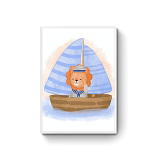 Cuadro León Marinero