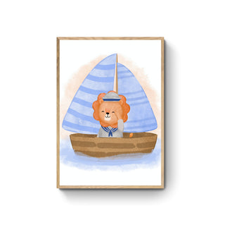 Cuadro León Marinero