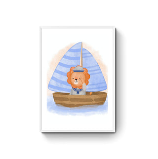 Cuadro León Marinero