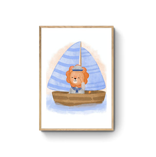 Cuadro León Marinero