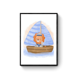 Cuadro León Marinero