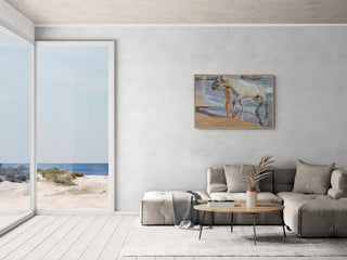 El baño del caballo - Joaquín Sorolla