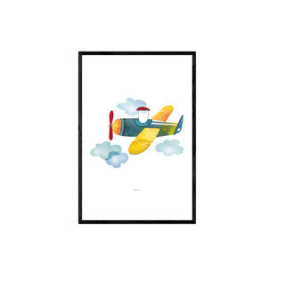 Cuadro Avión - Bernie - Fine Art Ilustración - Artista Chileno | Artenigma