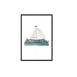 Cuadro Velero - Bernie - Fine Art Ilustración - Artista Chileno | Artenigma