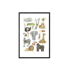  Cuadro Selva - Bernie - Fine Art Ilustración - Artista Chileno | Artenigma