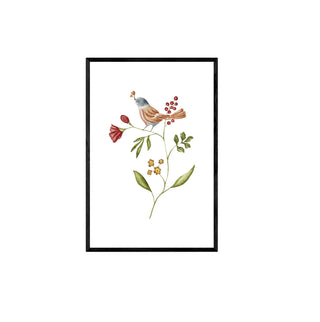 Cuadro La Pajarita - La Jota Ilustraciones - Fine Art Ilustración - Artista Chileno | Artenigma