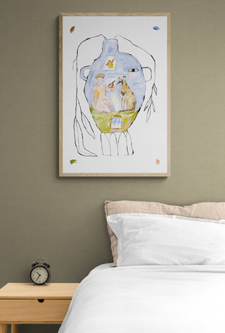 Mujer con perro - Ánforas - a.s.m.a studio