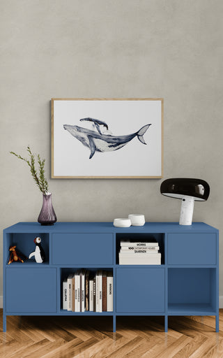 Ballena Jorobada y cría - La Jota Illustraciones