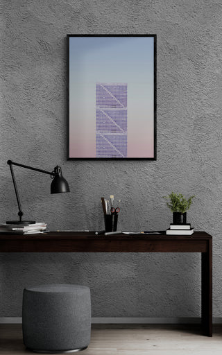 Cuadro Edificio Morado