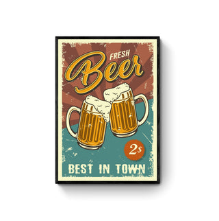 Cuadro Fresh Beer - Arte Vintage | Artenigma