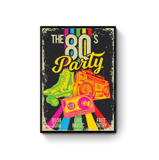 Cuadro Fiesta de los 80 - Arte Vintage | Artenigma