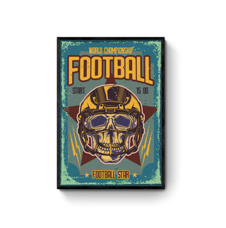Cuadro Football Star - Arte Vintage | Artenigma