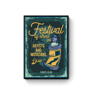 Cuadro Festival de Arte Callejero - Arte Vintage | Artenigma