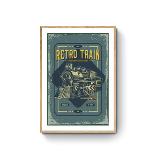 Cuadro Retro Tren