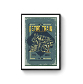 Cuadro Retro Tren