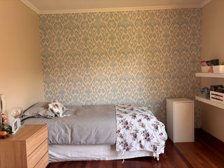 Papel Mural Blue Folk - Artenigma