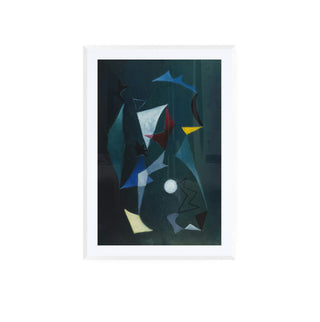 Cuadro Blue Geometry