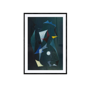 Cuadro Blue Geometry