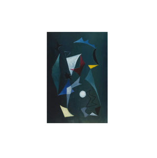 Cuadro Blue Geometry