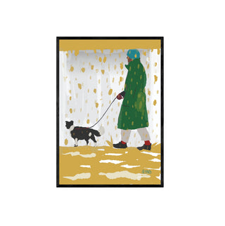 Cuadro Paseando - Ana María Barroilhet - Fine Art Ilustración - Artista Chileno | Artenigma