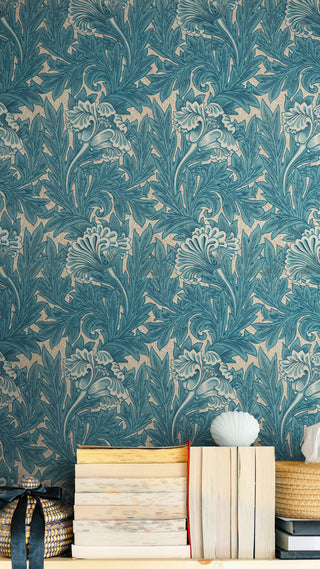 Papel Mural Jardines Celeste - Artenigma - Papel Mural Botánico | Artenigma