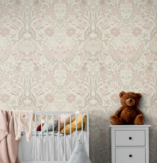 Jardines Rosa - $21.990 M2 - Papel Mural Botánico | Artenigma