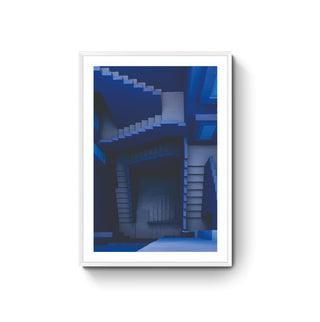 Cuadro Escalera Azul