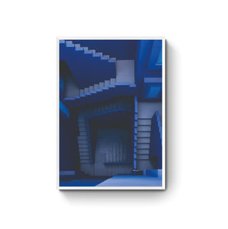 Cuadro Escalera Azul