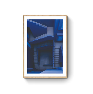 Cuadro Escalera Azul