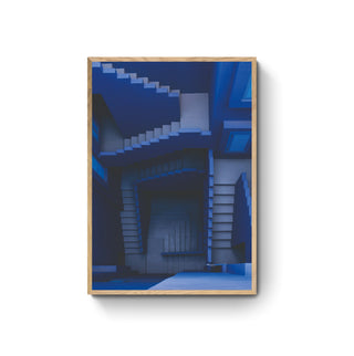 Cuadro Escalera Azul
