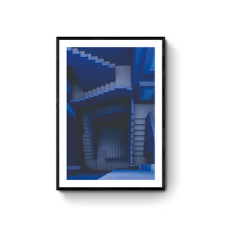 Cuadro Escalera Azul