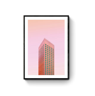 Cuadro Edificio Rosa