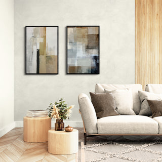 Set Materia decorando un living moderno