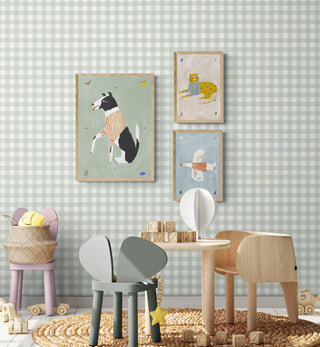 Set Reino Animal decorando una habitación infantil